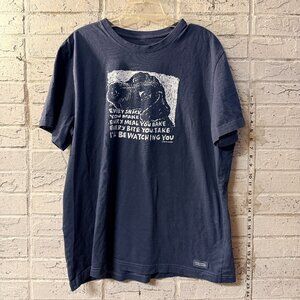 Life is Good “Every Snack You Make” Dog T-Shirt – Men’s Size Large – Funny Pet L